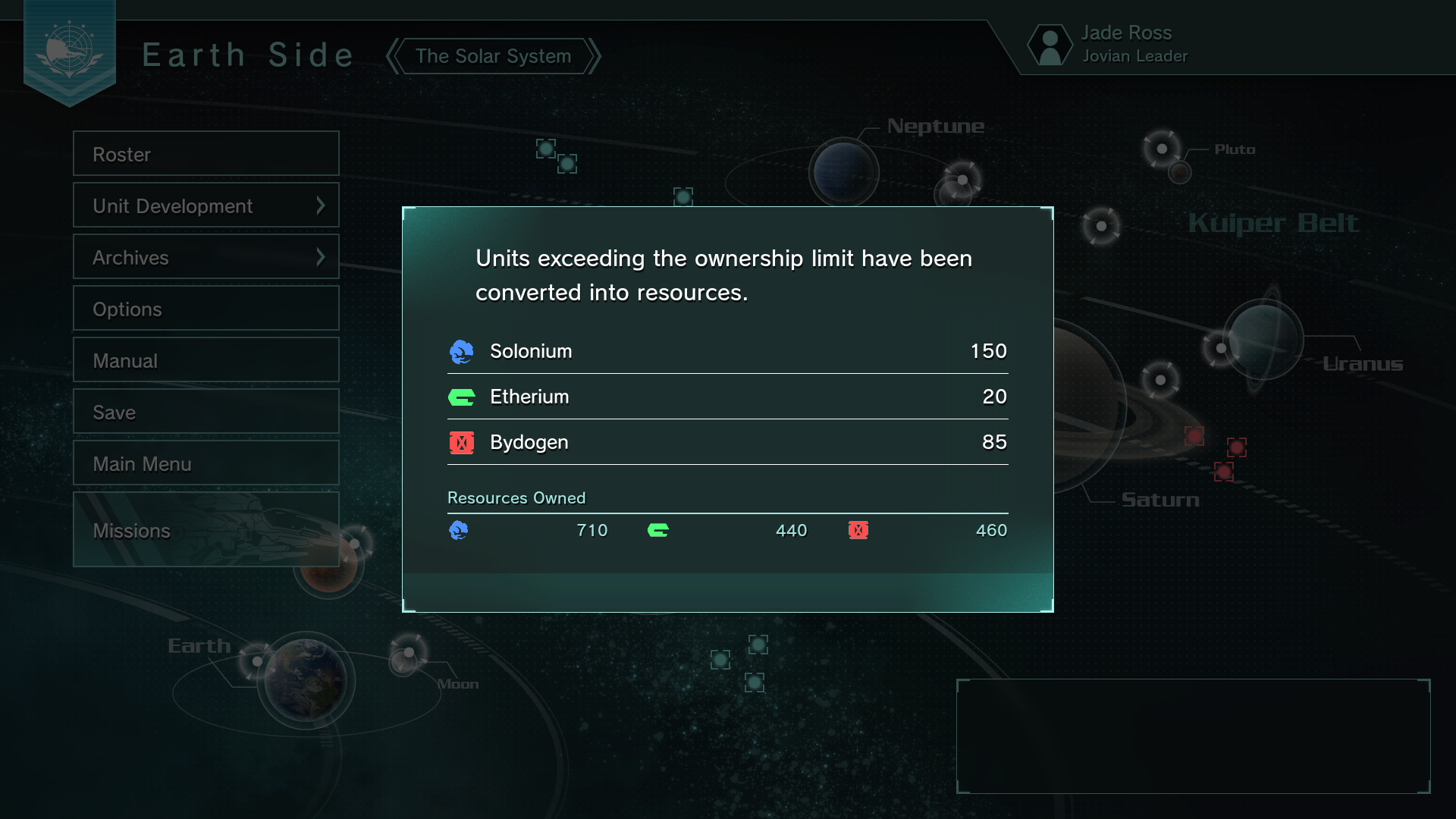 Fixed an issue where units could be owned beyond the maximum limit. Any units exceeding the limit will be removed and converted into resources.